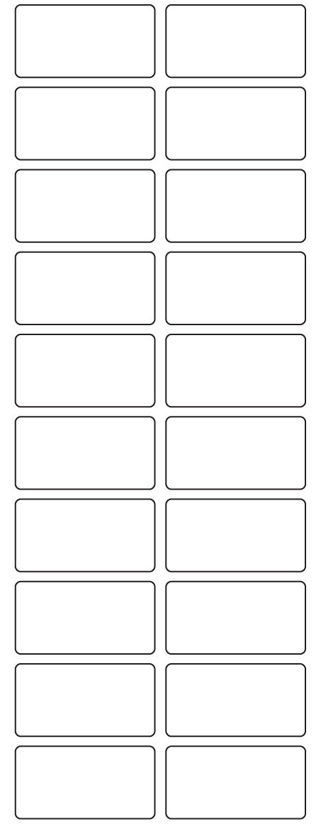 Rectangle Labels 50mm x 26mm - 4740 labels per roll