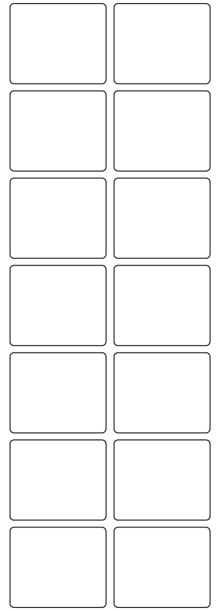 Rectangle Labels 48mm x 40mm - 3220 labels per roll