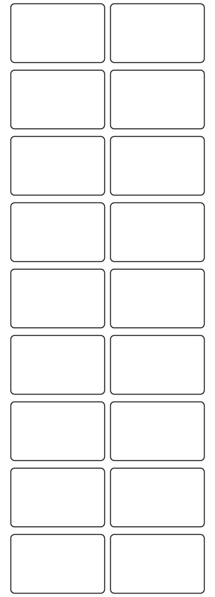 Rectangle Labels 48mm x 30mm - 4130 labels per roll