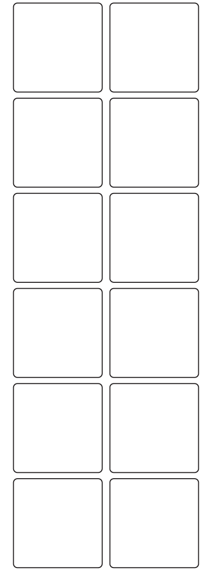 Rectangle Labels 46mm x 46mm - 2840 labels per roll