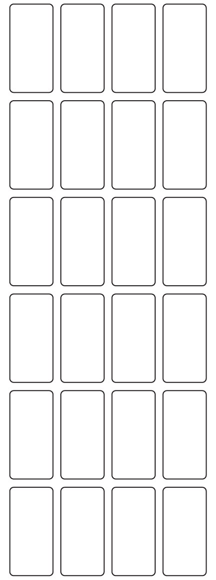 Rectangle Labels 22mm x 45mm - 5690 labels per roll