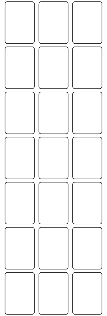 Rectangle Labels 26mm x 37mm - 5260 labels per roll