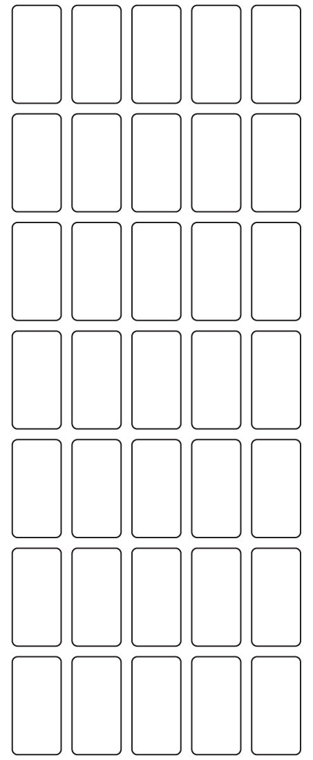 Rectangle Labels 18mm x 36mm - 8770 labels per roll