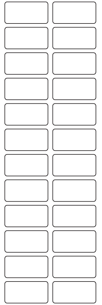 Rectangle Labels 36mm x 18mm - 6610 labels per roll