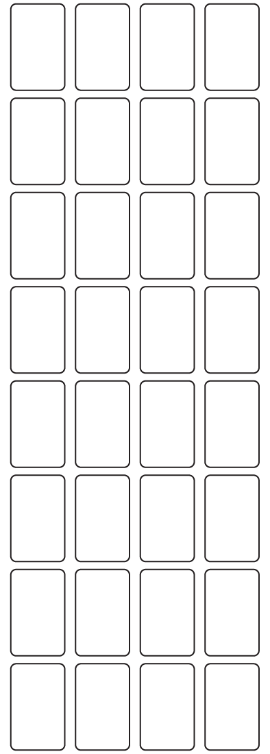 Rectangle Labels 20mm x 32mm - 8020 labels per roll