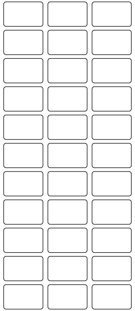 Rectangle Labels 32mm x 20mm - 9090 labels per roll