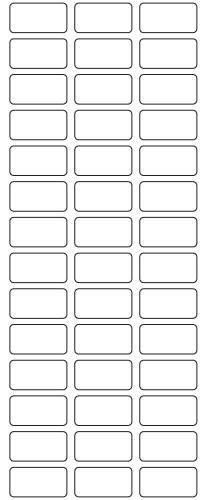 Rectangle Labels 29mm x 15mm - 11570 labels per roll