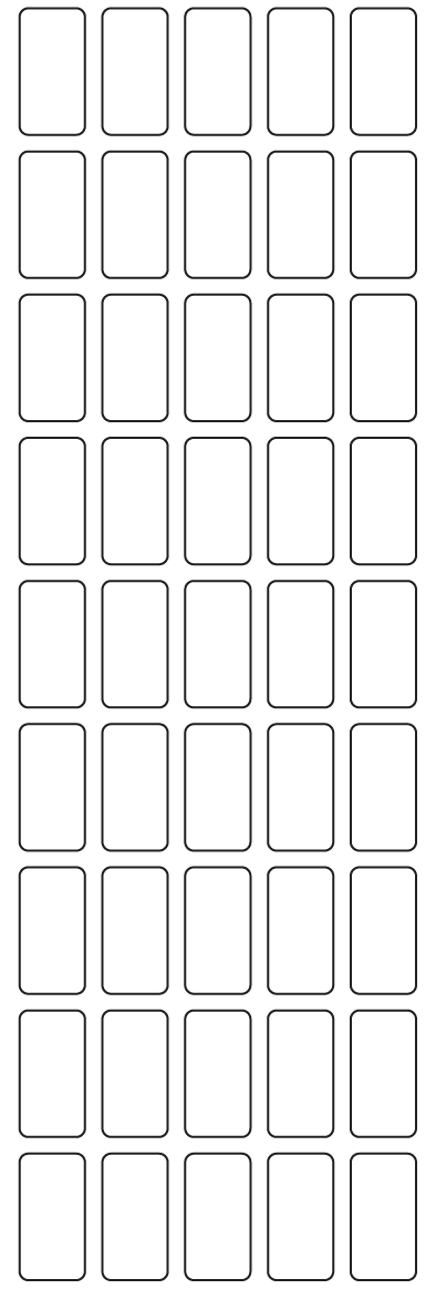 Rectangle Labels 15mm x 29mm - 10670 labels per roll