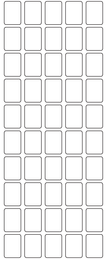 Rectangle Labels 18mm x 25mm - 12530 labels per roll