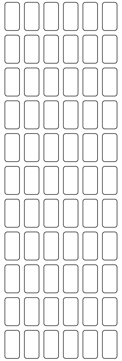 Rectangle Labels 12mm x 23mm - 15650 labels per roll