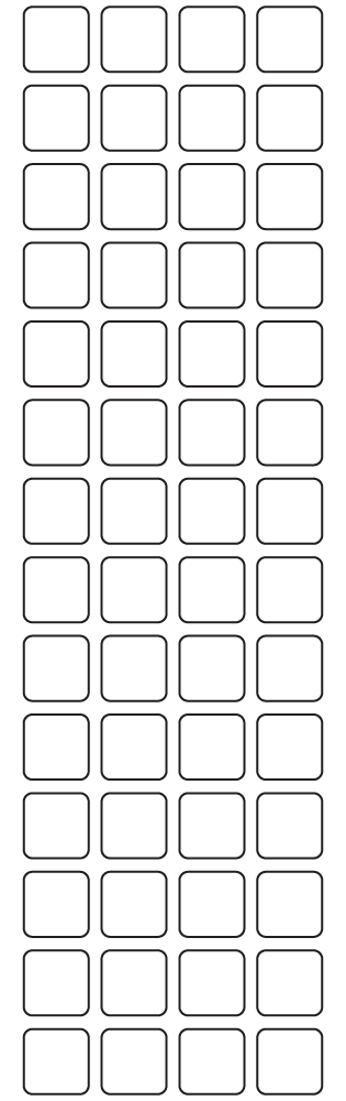 Rectangle Labels 15mm x 15mm - 15430 labels per roll