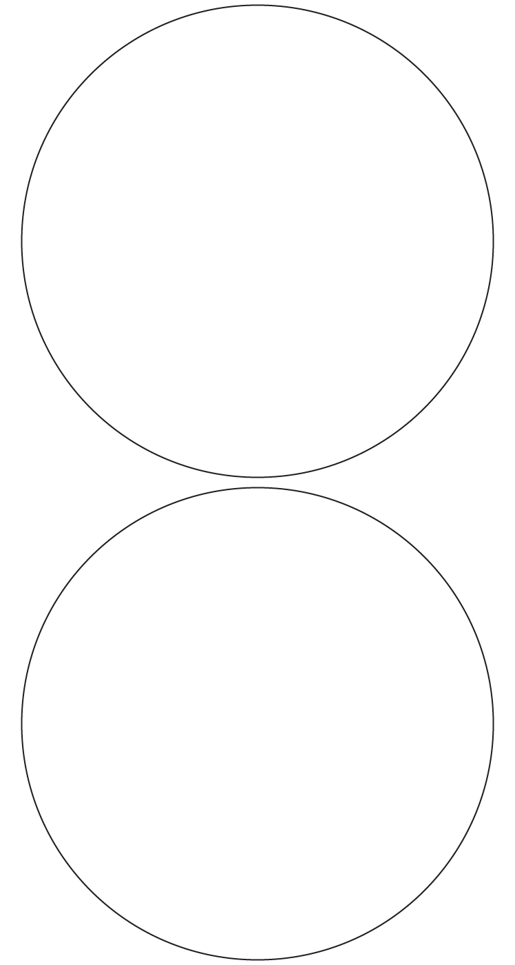 Circle Labels 174mm dia - 390 labels per roll Circle Labels 174mm dia - 390 labels per roll