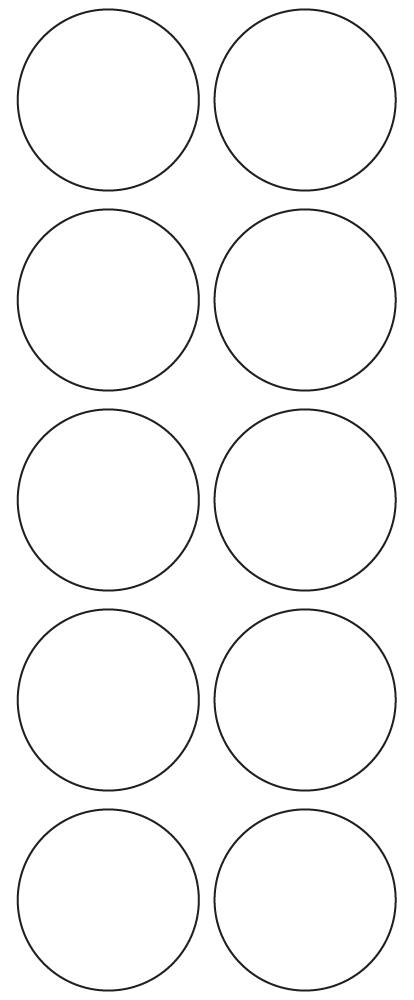 Circle Labels 46mm dia - 2760 labels per roll Circle Labels 46mm dia - 2760 labels per roll