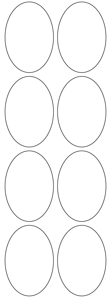 Oval Labels 48mm x 70mm - 1900 labels per roll Oval Labels 48mm x 70mm - 1900 labels per roll