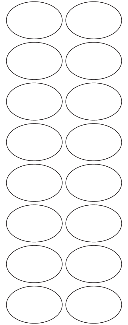 Oval Labels 48mm x 32mm - 4010 labels per roll Oval Labels 48mm x 32mm - 4010 labels per roll