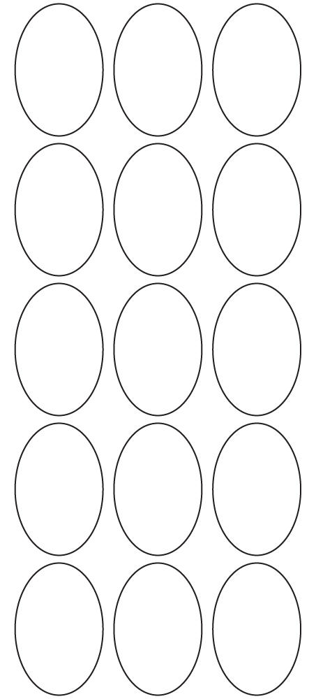 Oval Labels 32mm x 48mm - 4130 labels per roll Oval Labels 32mm x 48mm - 4130 labels per roll