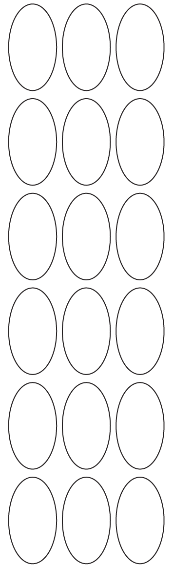 Oval Labels 25mm x 45mm - 4270 labels per roll Oval Labels 25mm x 45mm - 4270 labels per roll