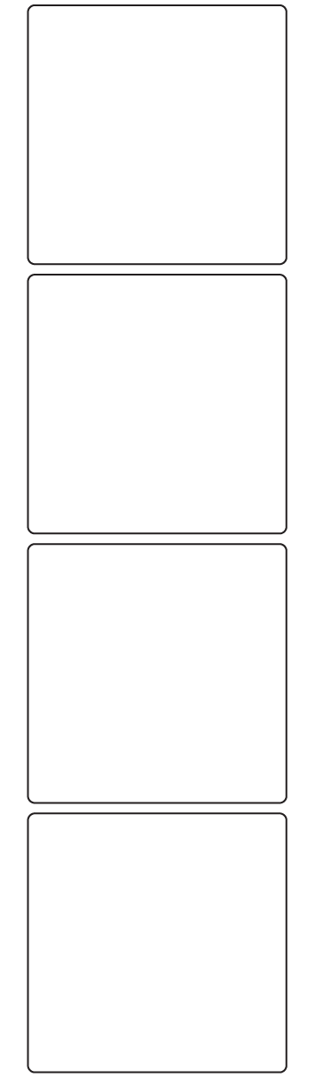 Rectangle Labels 74mm x 74mm - 910 labels per roll