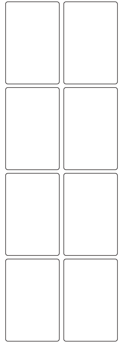 Rectangle Labels 48mm x 73mm - 1840 labels per roll