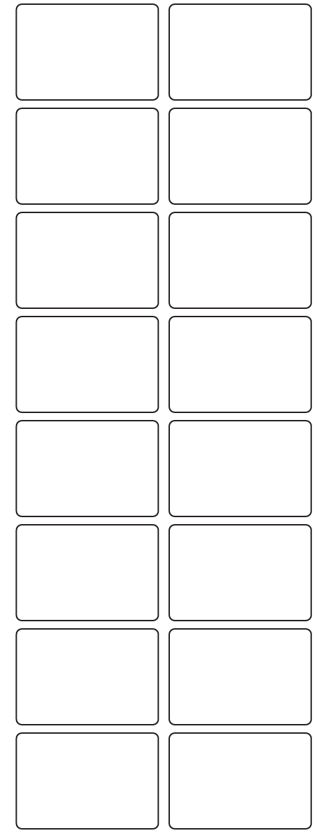 Rectangle Labels 52mm x 35mm - 3670 labels per roll