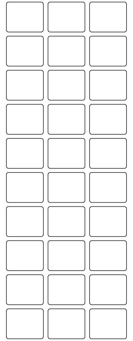 Rectangle Labels 32mm x 26mm - 7110 labels per roll