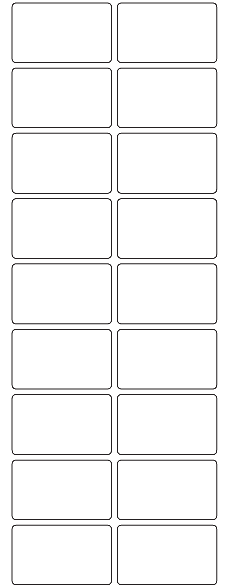 Rectangle Labels 50mm x 30mm - 4270 labels per roll