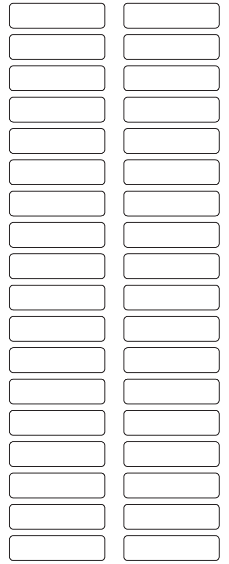 Rectangle Labels 50mm x 13mm - 8530 labels per roll