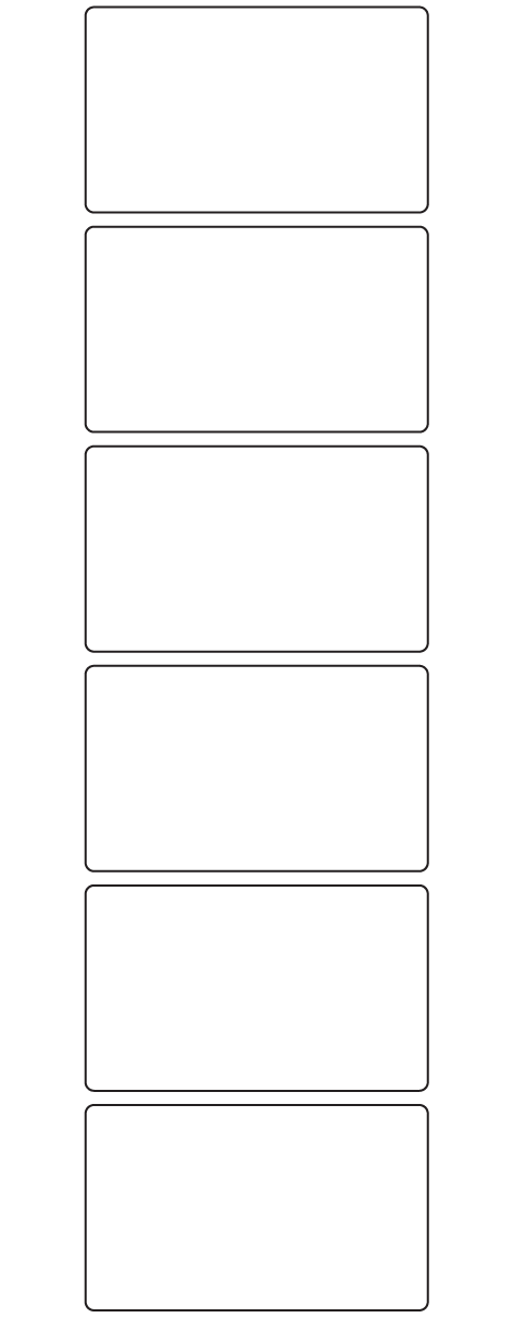Rectangle Labels 80mm x 48mm - 1360 labels per roll