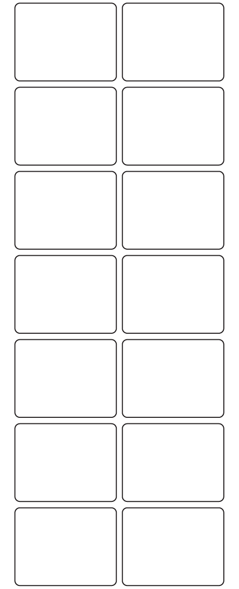 Rectangle Labels 51mm x 39mm - 3320 labels per roll