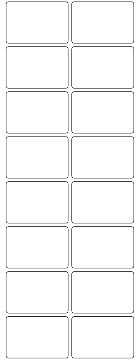 Rectangle Labels 51mm x 34mm - 3790 labels per roll