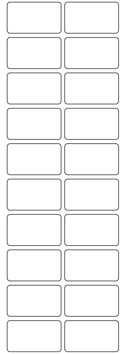 Rectangle Labels 45mm x 26mm - 4740 labels per roll