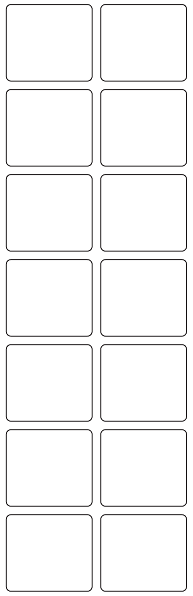Rectangle Labels 45mm x 39mm - 3180 labels per roll