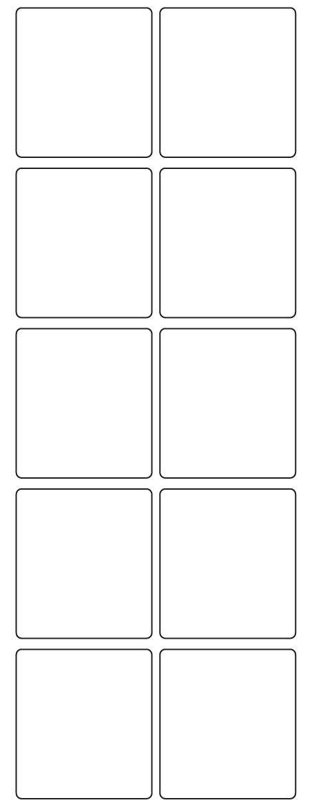 Rectangle Labels 50mm x 55mm - 2370 labels per roll