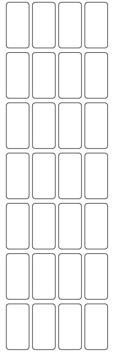 Rectangle Labels 20mm x 40mm - 6360 labels per roll