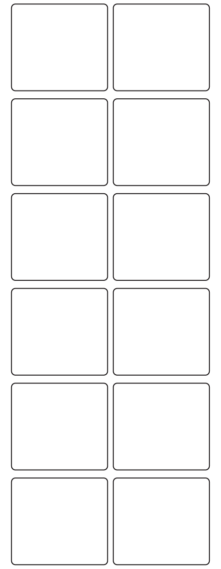 Rectangle Labels 50mm x 45mm - 2840 labels per roll