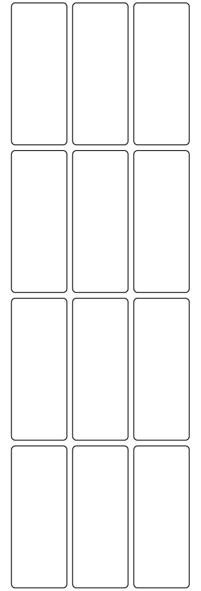 Rectangle Labels 29mm x 74mm - 2730 labels per roll