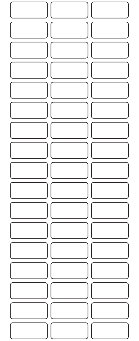 Rectangle Labels 32mm x 14mm - 12090 labels per roll