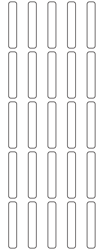 Rectangle Labels 7mm x 40mm - 8110 labels per roll