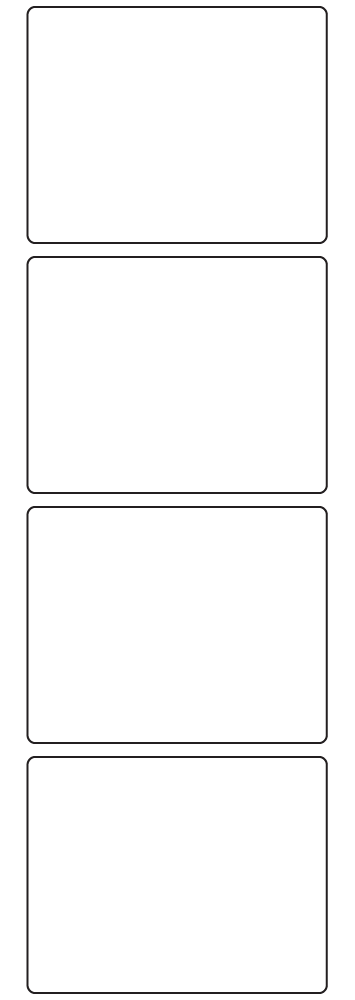 Rectangle Labels 76mm x 60mm - 1100 labels per roll