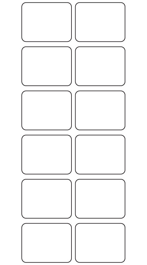Rectangle Labels 40.6mm x 31.8mm - 3890 labels per roll
