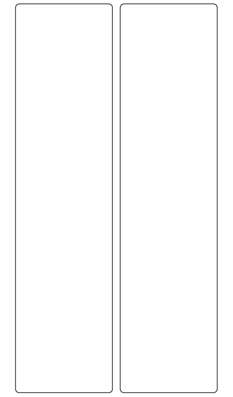 Rectangle Labels 50mm x 200mm - 690 labels per roll