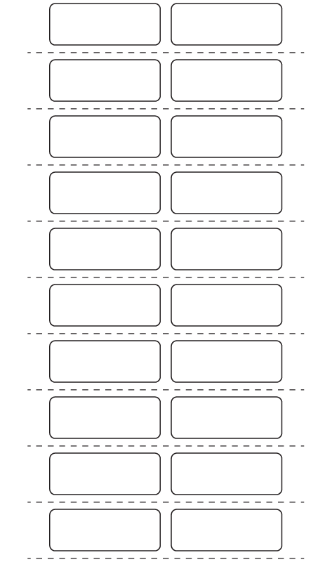 Rectangle Labels 40mm x 15mm - 6890 labels per roll