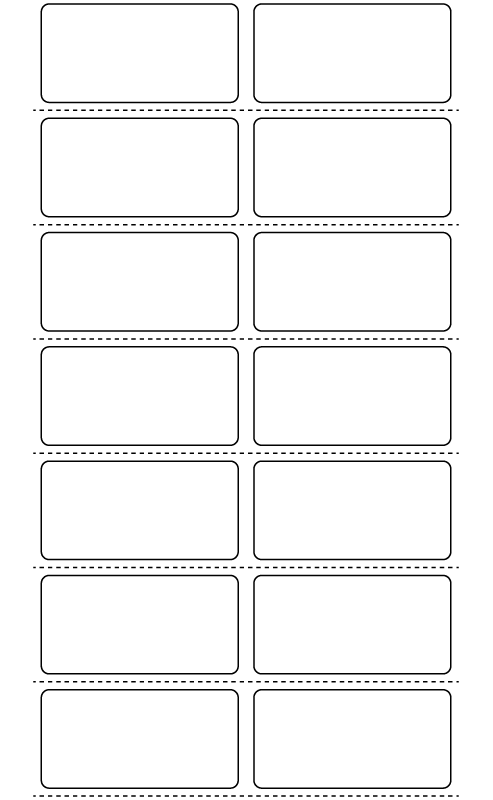 Rectangle Labels 50mm x 25mm - 4820 labels per roll