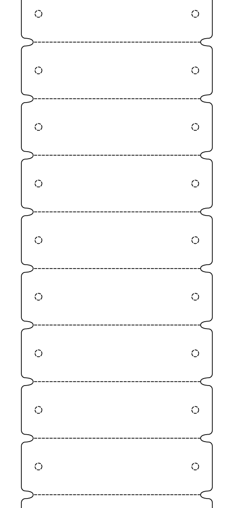 Shape Labels 98mm x 29mm - 2420 labels per roll Shape Labels 98mm x 29mm - 2420 labels per roll