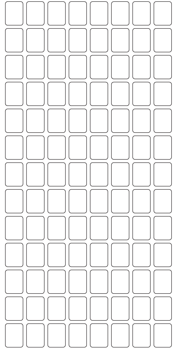 Rectangle Labels 15mm x 20mm - 24650 labels per roll