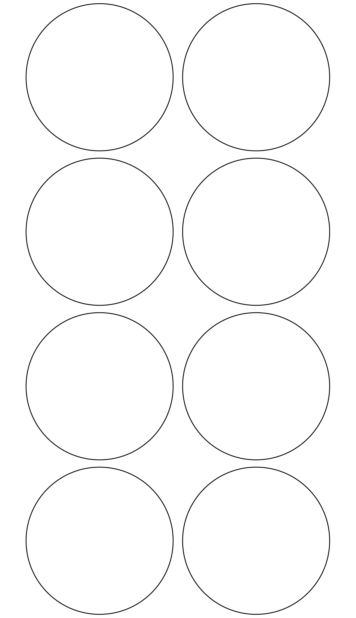 Circle Labels 62mm dia - 2150 labels per roll Circle Labels 62mm dia - 2150 labels per roll