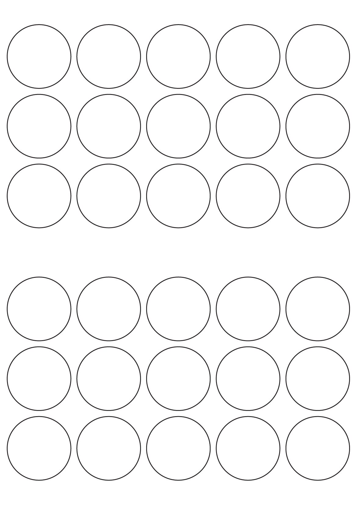 30016 - Label Size 53mm dia - 30 label(s) per sheet