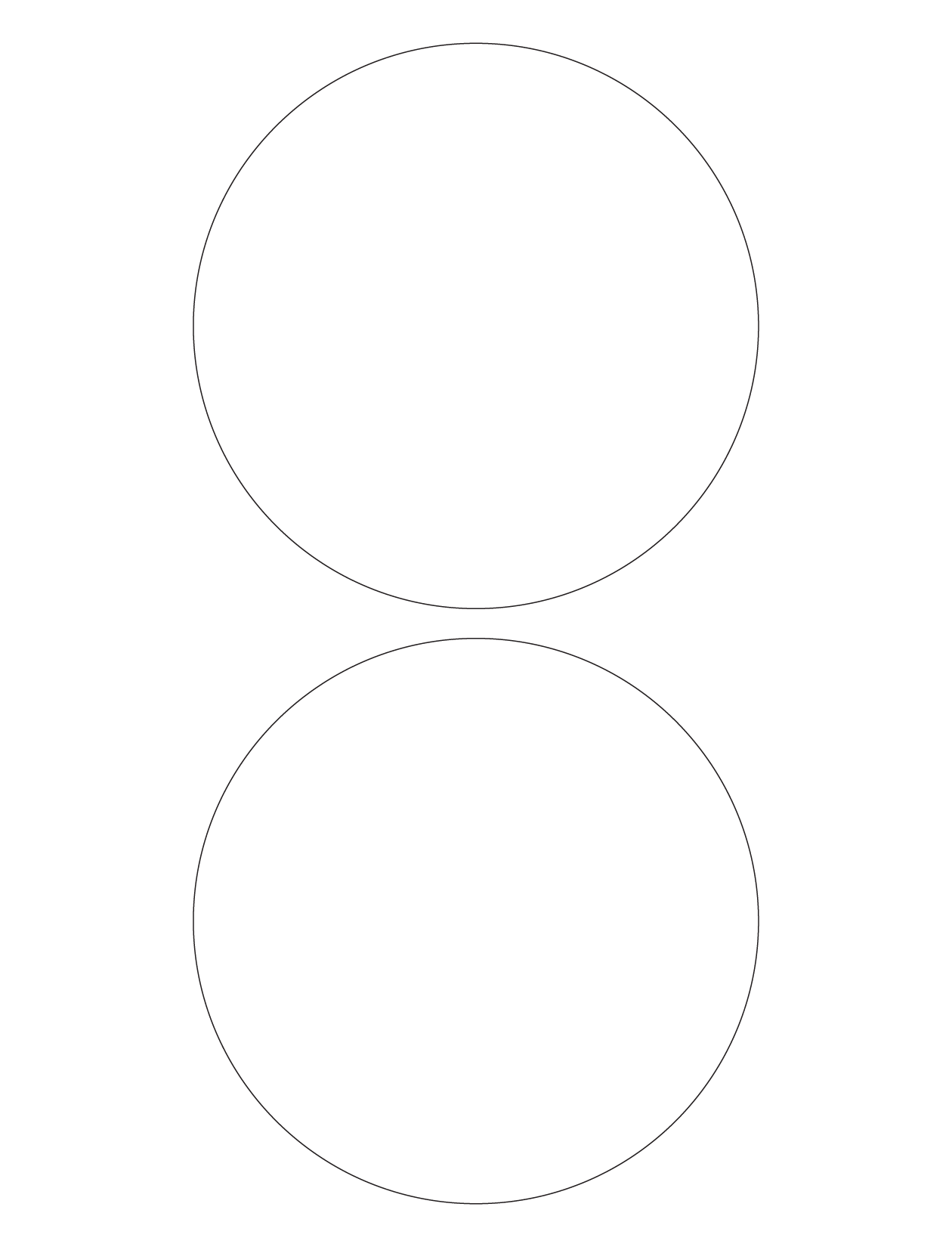 30023 - Label Size 190mm dia - 2 label(s) per sheet
