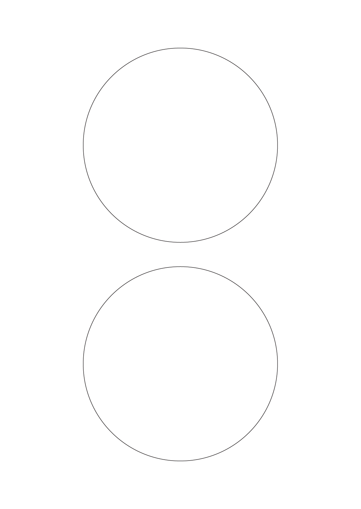 30025 - Label Size 160mm dia - 2 label(s) per sheet