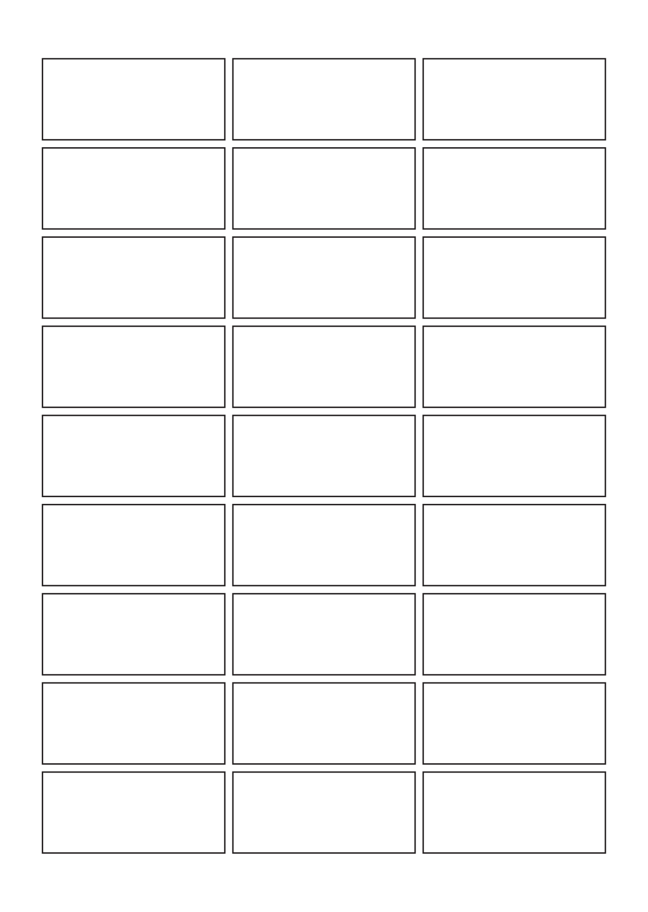 30030 - Label Size 90mm x 40mm - 27 label(s) per sheet